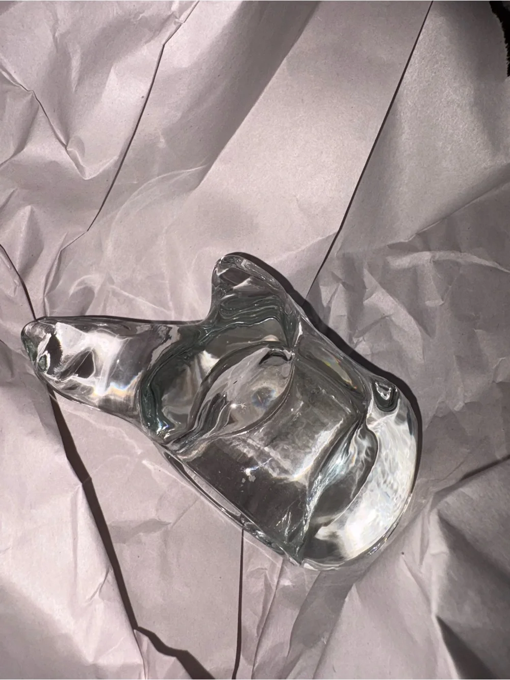 Vtg Indiana Glass Accents | Indiana Glass Co. Polar Bear Candle Tea Light Holder